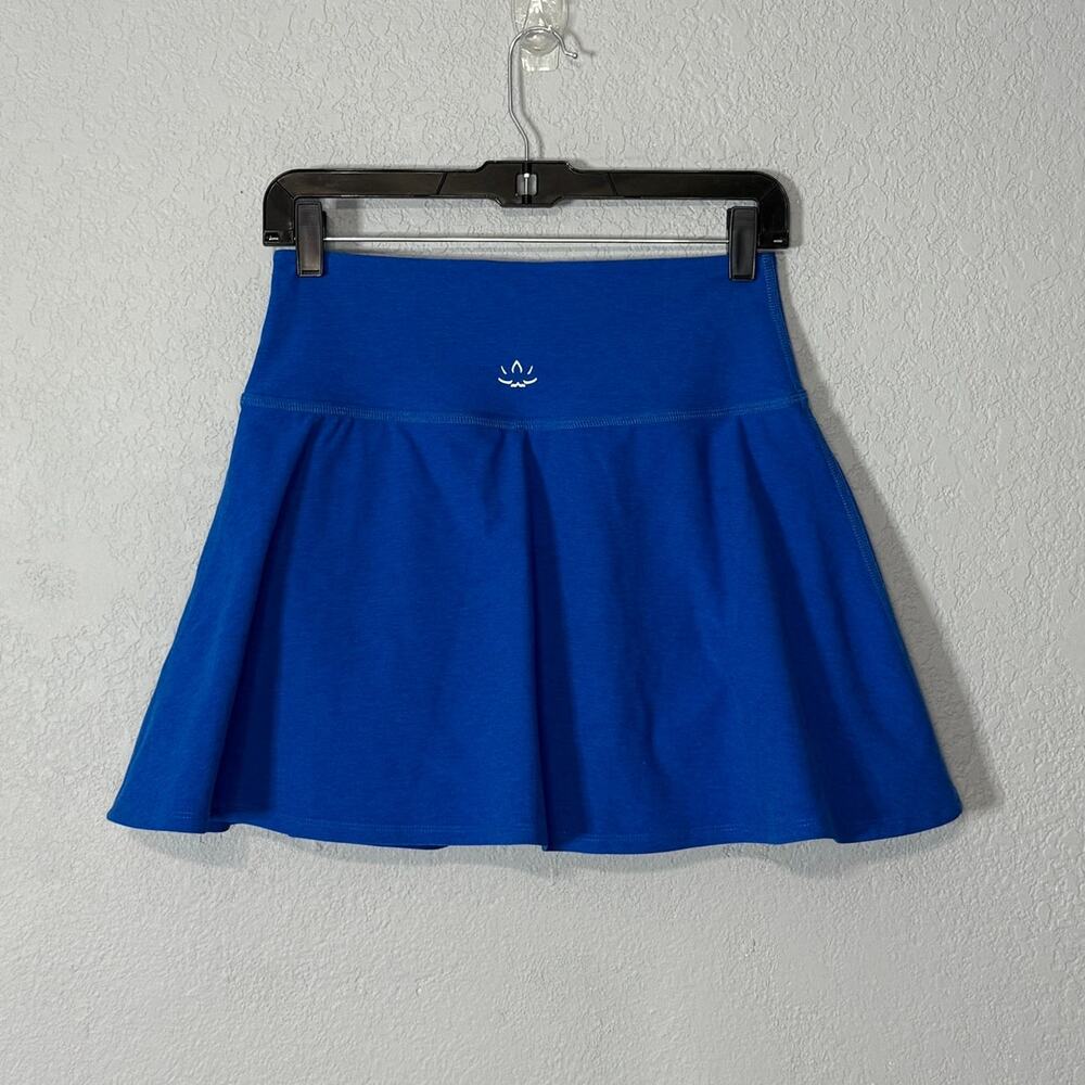Beyond Yoga Royal Blue Skater Mini Skirt